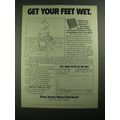 1987 Dow Jones News/Retrieval Ad - Get Your Feet Wet