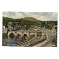 THE BRIDGE, LLANGOLLEN, WALES unused vintage po...