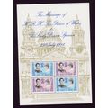 ISLE 0F MAN 1981 ROYAL WEDDING MIN SHEET SG MS2...
