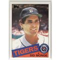 1985 Topps Baseball card 408 Sid Monge