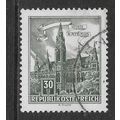AUSTRIA 1957 BUILDINGS 30G GREEN VIENNA TOWN HA...