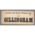 LONDON & SOUTH WESTERN RAILWAY LUGGAGE LABEL - ...