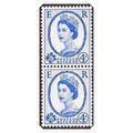 QEII Pre Decimal Wilding Definitive 4d Strip of...