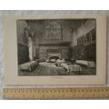 Vintage engraving The Dining Hall