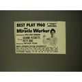 1961 The Miracle Worker Play Advertisement - Be...