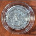 1 Oz Silver Collectible Crazy Horse Sioux Nativ...