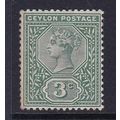 CEYLON 1899 3c MINT SG257