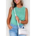 Sea Green Mineral Wash Patched Chest Pocket Cas...