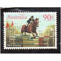 AUS 1986 90c 'HORSES' FINE USED (EBID28-921)