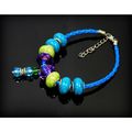 Fully Loaded Woven Bracelet Crystal Charm Euro ...