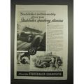 1935 Studebaker Car Ad - Speedway Stamina - Indy Race