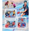 CENTRAL AFRICA 2011 SHEET MNH TABLE TENNIS PLAY...