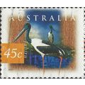 AUSTRALIA, BIRD, Jabiru, light orange 1997, 45c