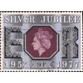 GB, Silver Jubilee, HM Queen, silver 1977, 9p