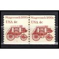 1898A 4c Stagecoach Fine MNH Dry Gum CNP Left 3...