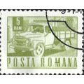 ROMANIA, ROAD, Open truck, olive-green 1968, 5bani