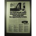 1977 Pirelli P76 Tires Ad - Opportunity to Kick