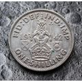 1942 George VI 50% Silver Shilling 1/- British ...