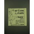1949 Harper Book Ad - The Art of Living by Stei...
