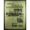 1949 Dodge Coronet Station Wagon Ad - Glamour g...