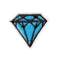 Small Diamond Iron Sew Embroidered Patch Badge ...