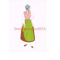 Bordeaux, Early Costume of a Woman, Book Illust...