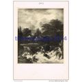 Waterfall - Ruysdael, Book Illustration, 1902