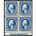378, Mint H 5¢ VF Block of Four Stamps SCV $125...