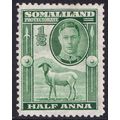 Somaliland Protectorate KGVI 1942 1/2a Green Sh...