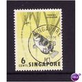 SINGAPORE 1962 6c ARCHER FISH SG 67 FINE USED