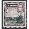 Cyprus 1938 SG159 9pi Black & Purple Mounted Mi...