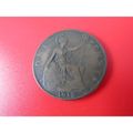 1915 GEORGE V ONE PENNY FREE POST. R