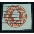 Used U432 2c George Washington Fine Cut Square ...