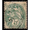 France 1900 Cherub 5c Used Stamp