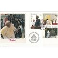 Zaire 1985 visit of Pope John Paul FDC Kinshasa...