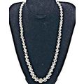 Vintage Necklace Czech Dome Bead Faceted Crysta...
