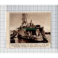 C5142) HMS DELHI SHIP Damaged - 1945 Clip