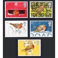 Great Britain Birds Christmas Robins 5v 1995 MN...
