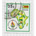 ZIMBABWE 1995 SPORTS SOCCER OLYMPIC RINGS 6th A...