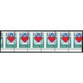 2618, Mint NH 29¢ - Misperforated Error Strip o...