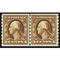 395, Mint VF VLH 4¢ Coil Line Pair - With PFC C...