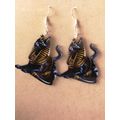 Egyptian Pharaoh Cat Acrylic Earrings