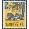 Tanganyika 1961 50c black & yellow SG113 CTO