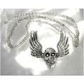Sale Steam punk Pirate Skull Wings Necklace Jew...