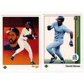 Two 1989 Upper Deck baseball Harold Baines card...