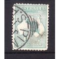 AUSTRALIA 1916 SG 40 ? 1s BLUE GREEN FINE USED#4