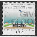 AUS 1988 37c 'PARLIAMENT HOUSE, CANBERRA ' FINE...