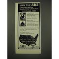 1990 AMA American Motorcyclist Association Ad - Join the AMA