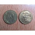 France Republic 1997 10 Centimes Coin