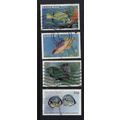 BAHAMAS 4 Tropical Fish stamps off paper GC, ni...